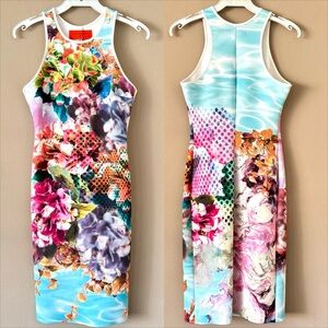NWT Clover Canyon Pool Flower dress S
